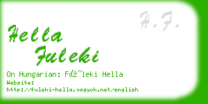 hella fuleki business card